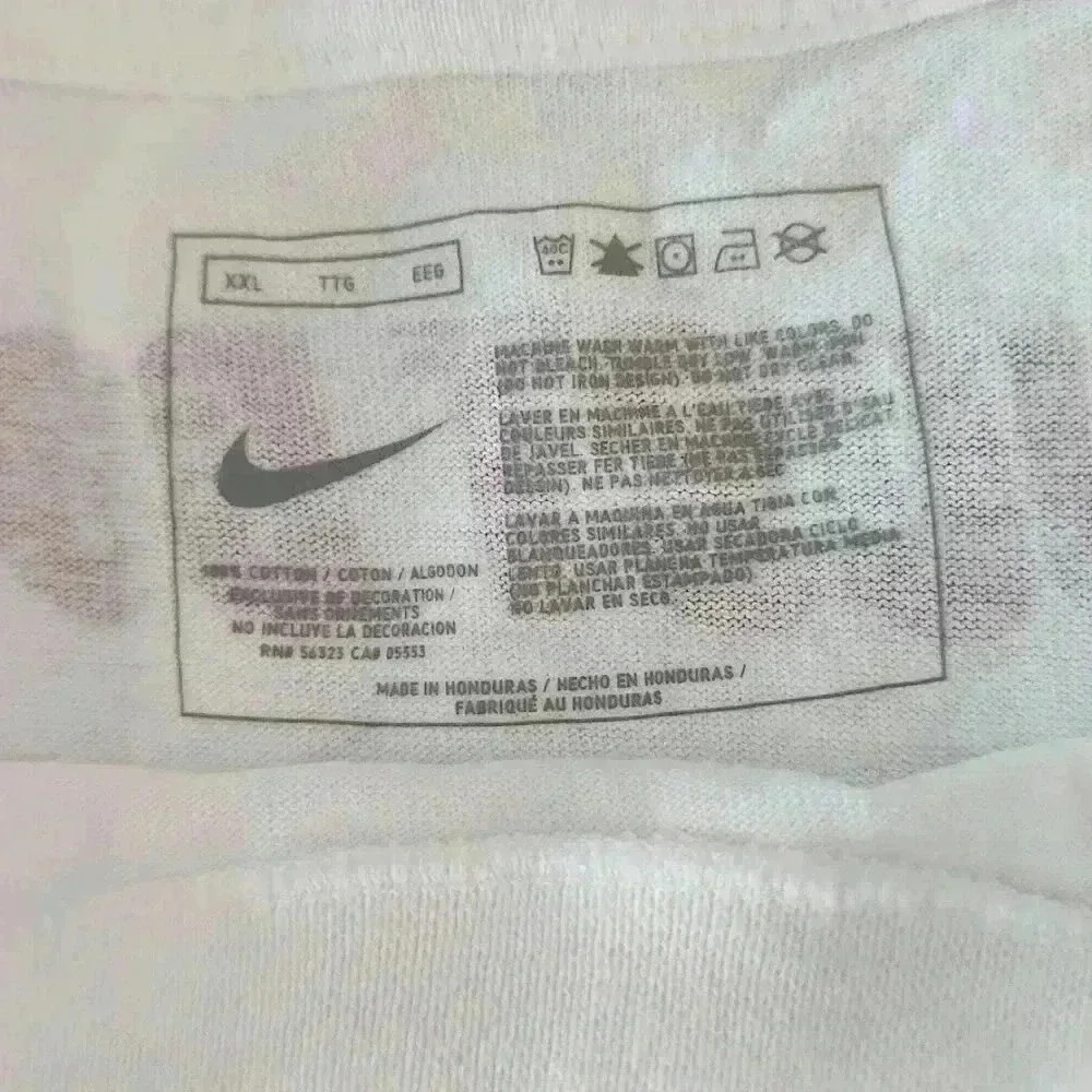 Nike MOTV8D Football Mens T Shirt Size XXL White Red - Picture 5 of 5